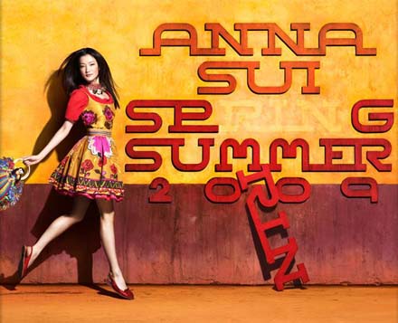 Рекламная кампания коллекции Anna Sui Весна-2009